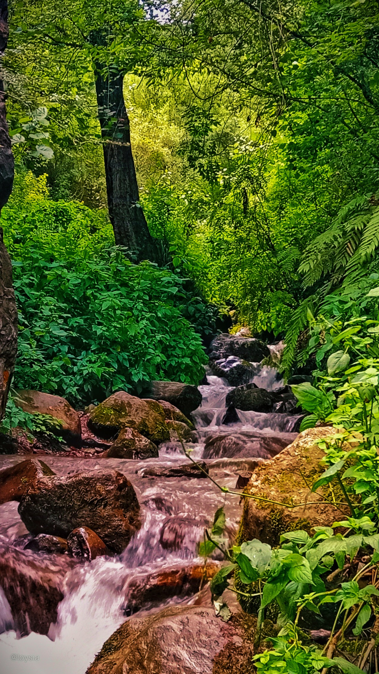 Kawai waterfall, Pakistan. Free Landscapes photos